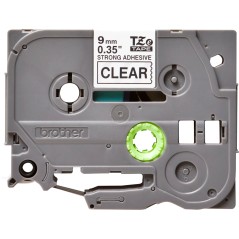 Brother Tape black on clear 9mm